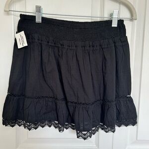 Hippie Laundry Voille Crochet White Bohemian Hippie Mini Skirt NWT Tilly's